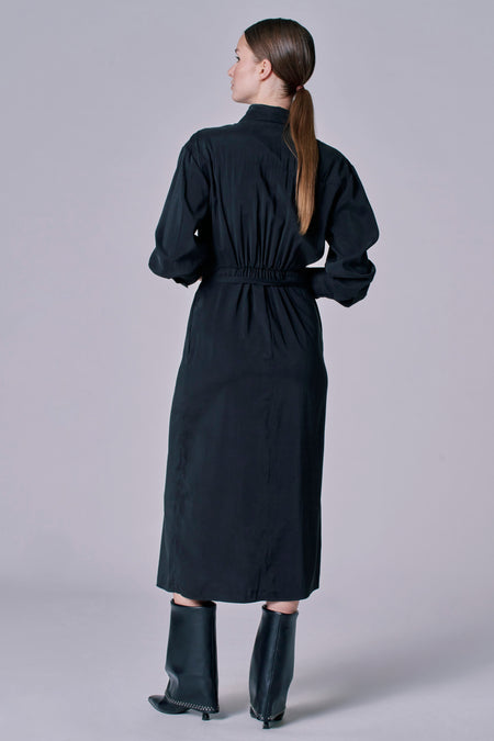 Robe à manches longues - Noir