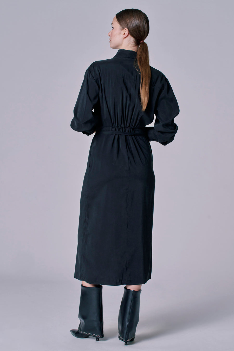 Robe à manches longues - Noir - Astrid Black Label