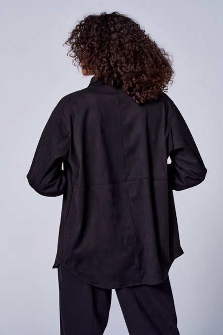Veste en cuir - Noir