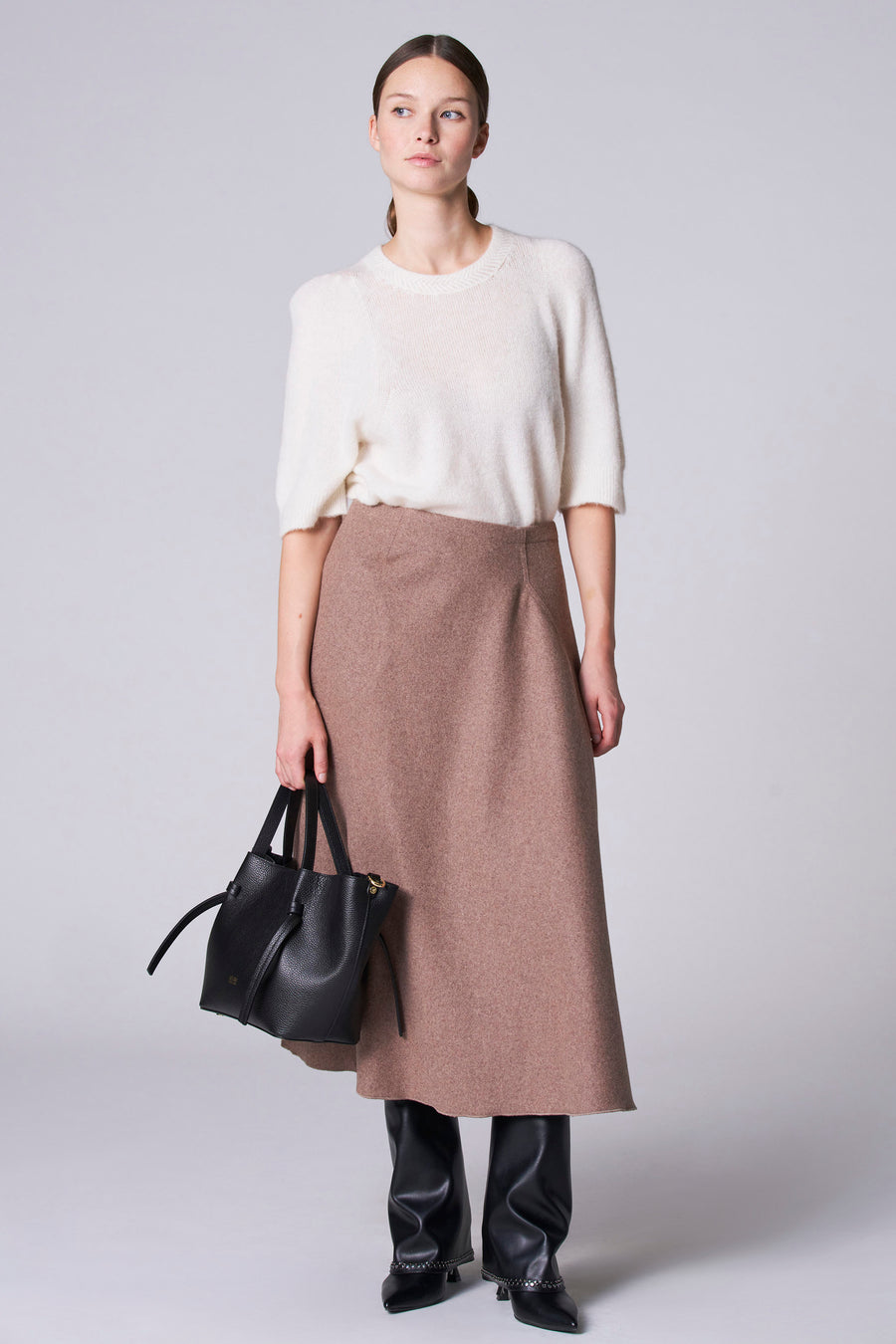 Jupe longue - taupe - Astrid Black Label