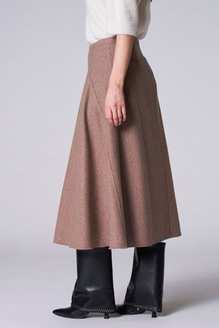 Jupe longue - taupe