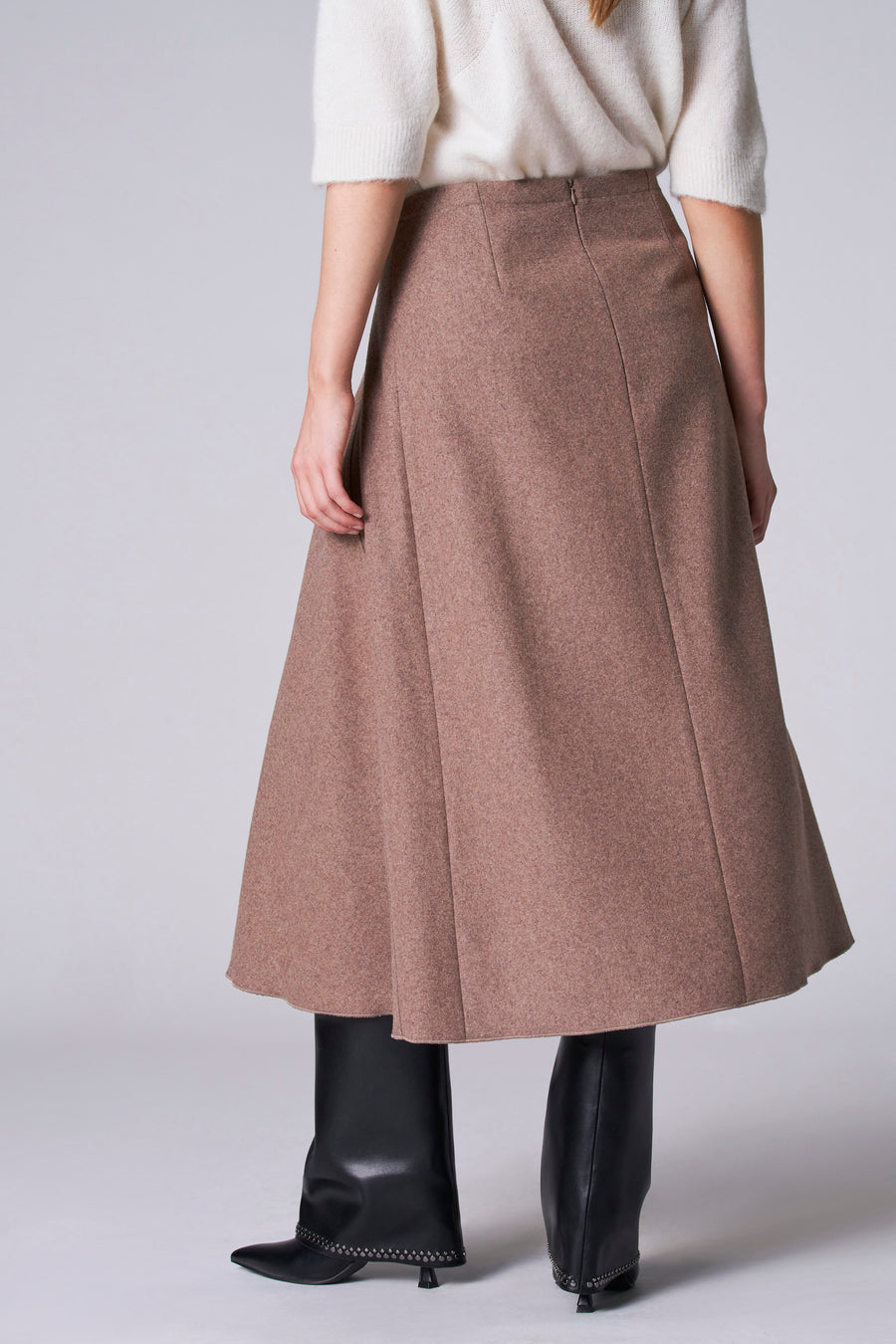 Jupe longue - taupe - Astrid Black Label