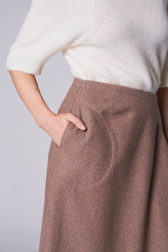 Jupe longue - taupe - Astrid Black Label