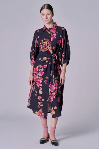 Robe à manches longues - Noir