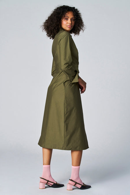 Robe à manches longues - Kaki