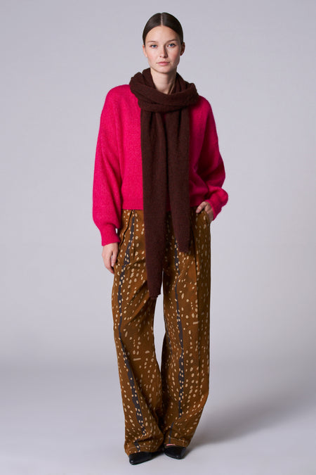 Pantalon coloré - Brun