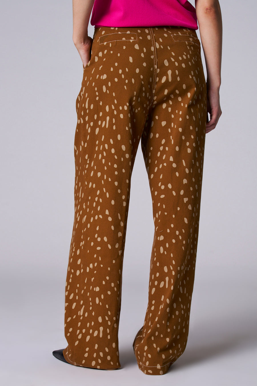 Pantalon coloré - Brun - Astrid Black Label