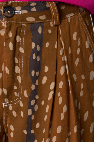 Pantalon coloré - Brun - Astrid Black Label