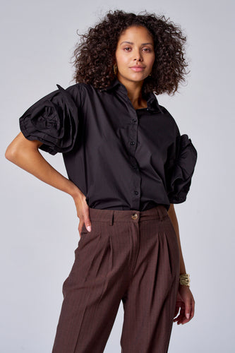 Blouse à manches courtes - Noir - Astrid Black Label - 8