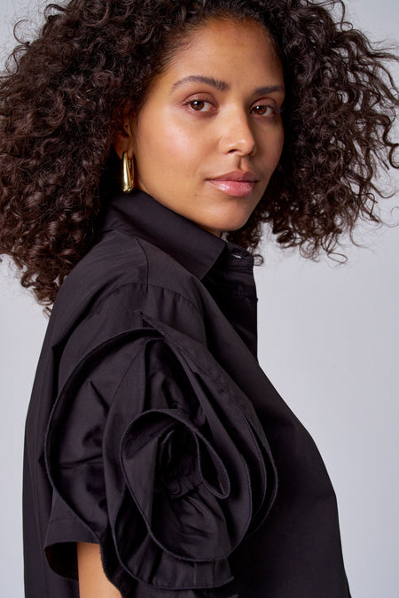 Chemisier (manches courtes) Black denim - Astrid Black Label