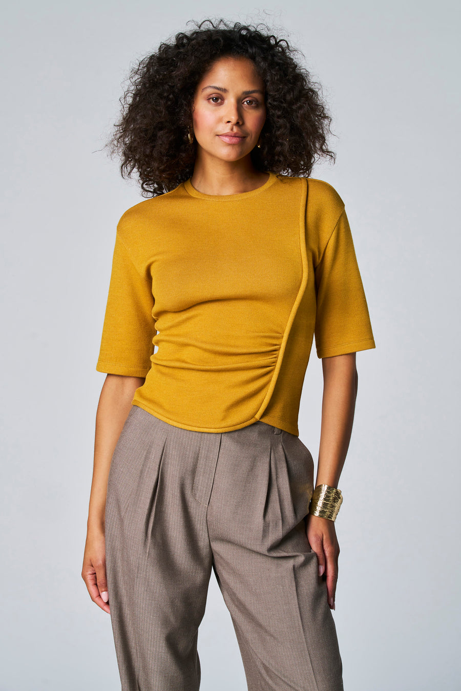 T-shirt à manches courtes - Jaune