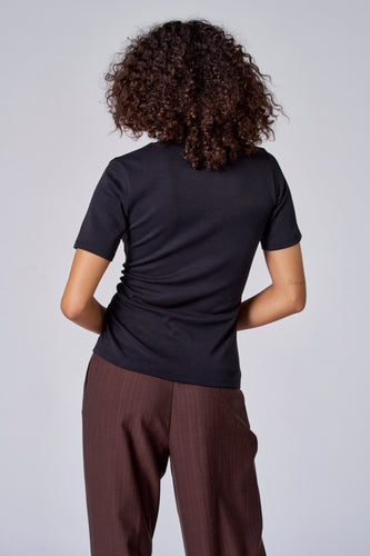 T-shirt à manches courtes - Noir - Astrid Black Label