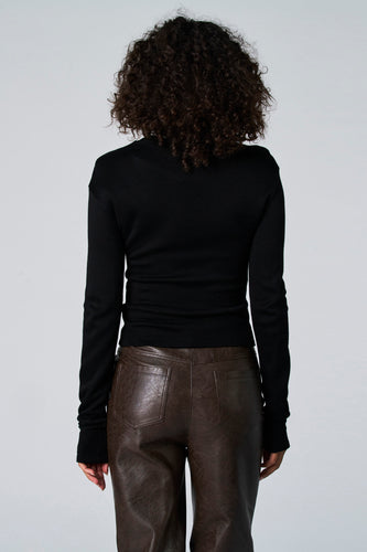 T-shirt à manches longues - Noir - Astrid Black Label