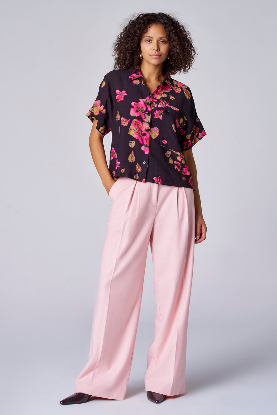 Pantalon coloré - rose - Astrid Black Label