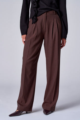 Pantalon de costume - brun - Astrid Black Label