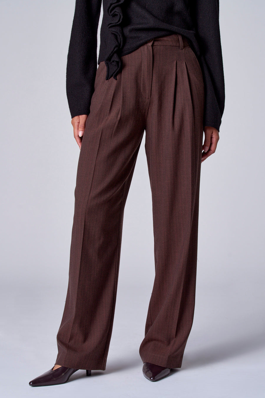 Pantalon de costume - brun - Astrid Black Label