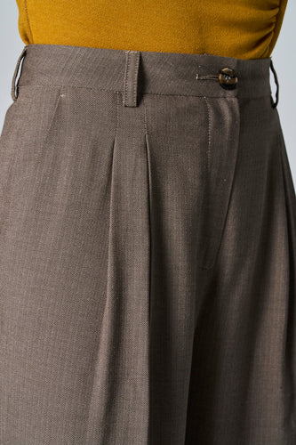 Pantalon coloré - taupe - Astrid Black Label