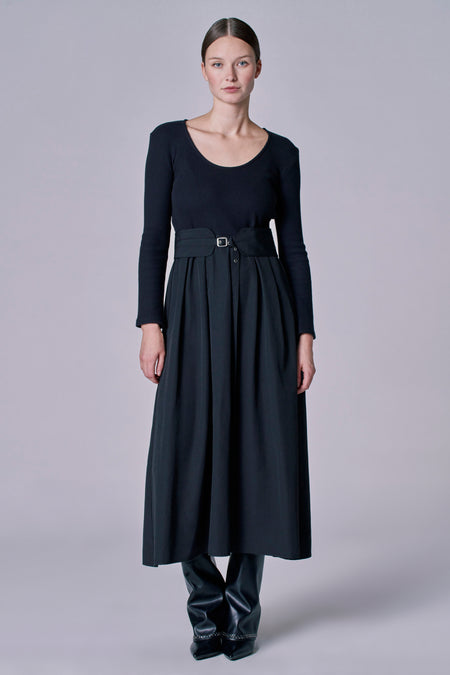 Robes manches longues Black denim - Astrid Black Label