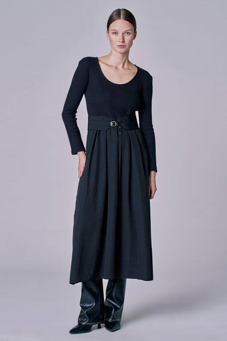 Robe à manches longues - Noir