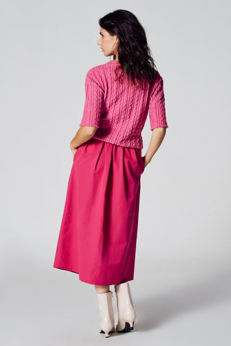 Robe à manches courtes - rose