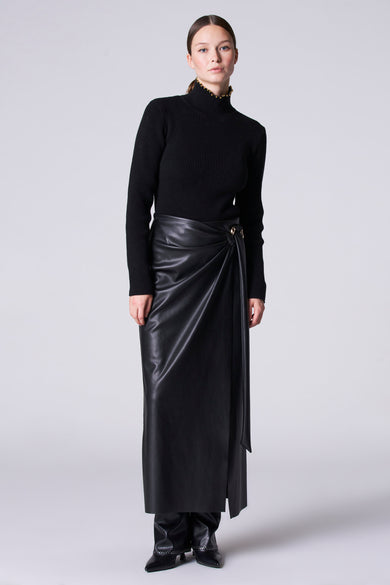 Pull à col roulé - Noir