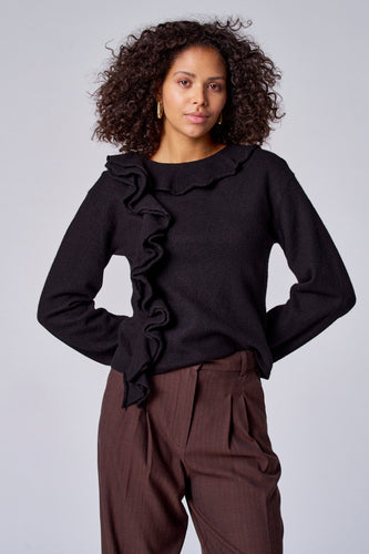 Pull à col roulé - Noir