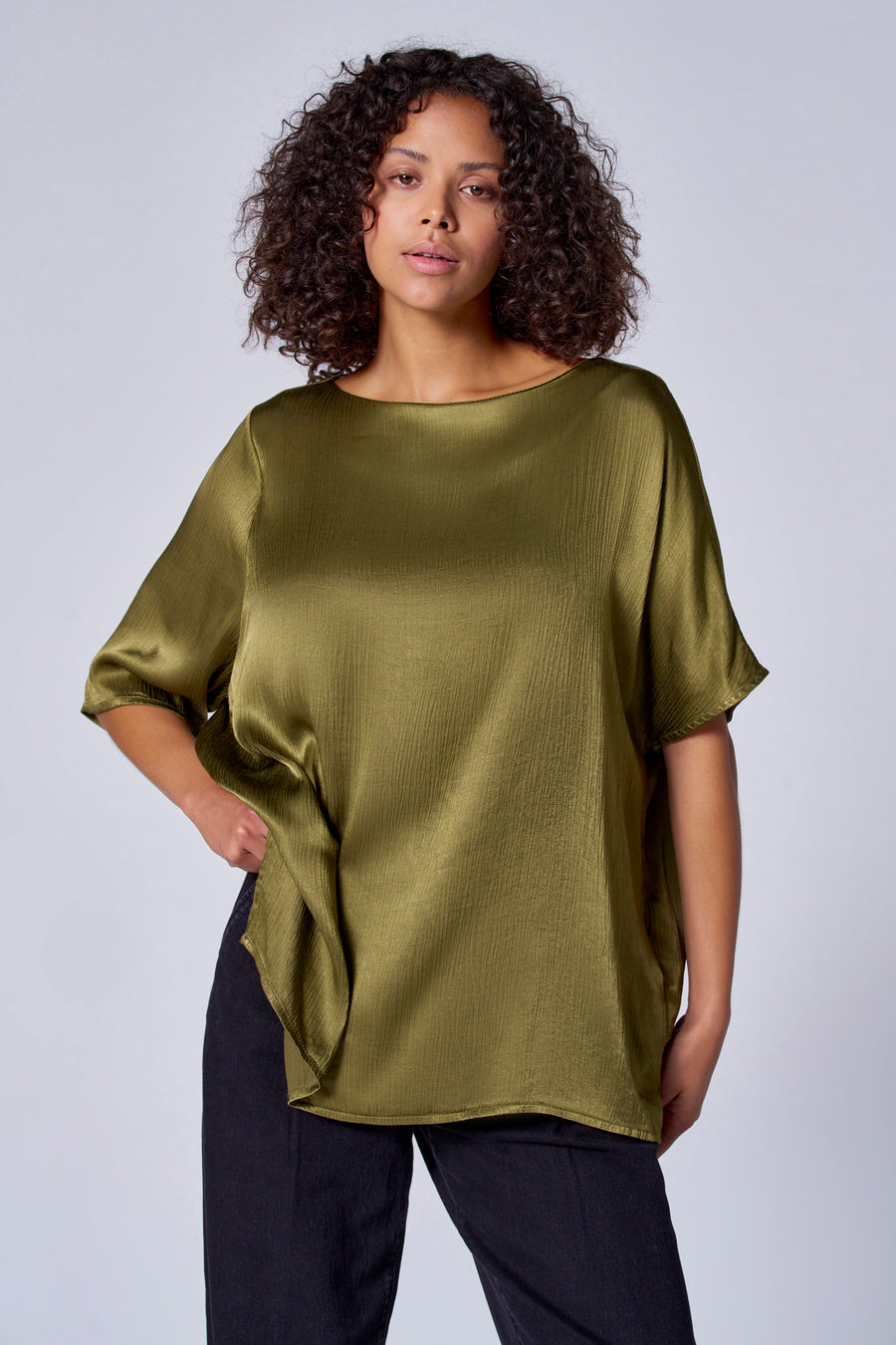 Blouse à manches courtes - vert