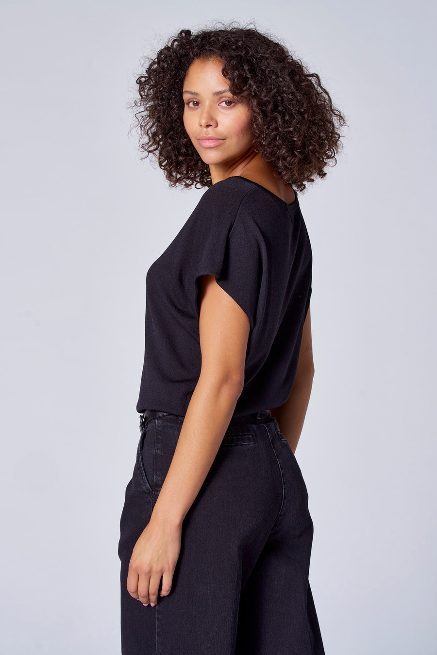 Pull à col rond - Noir - Astrid Black Label