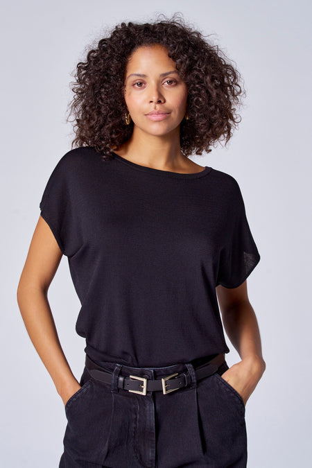 Pull col O Noir - Astrid Black Label