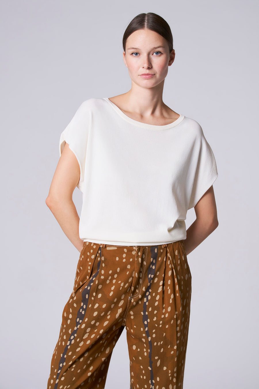 Pull à col rond - écru - Astrid Black Label