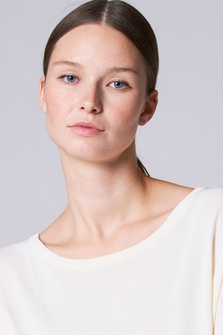 Pull col O Écru - Astrid Black Label