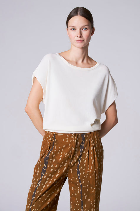 Pull col O Écru - Astrid Black Label