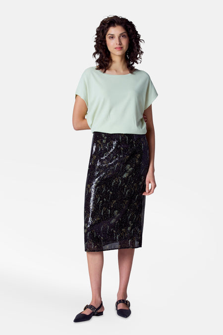 Pull col O Vert - Astrid Black Label