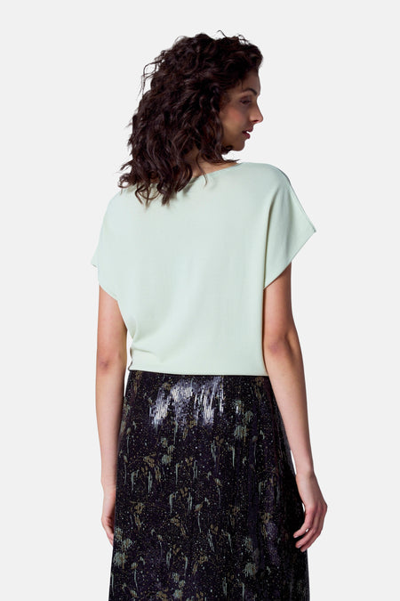 Pull col O Vert - Astrid Black Label
