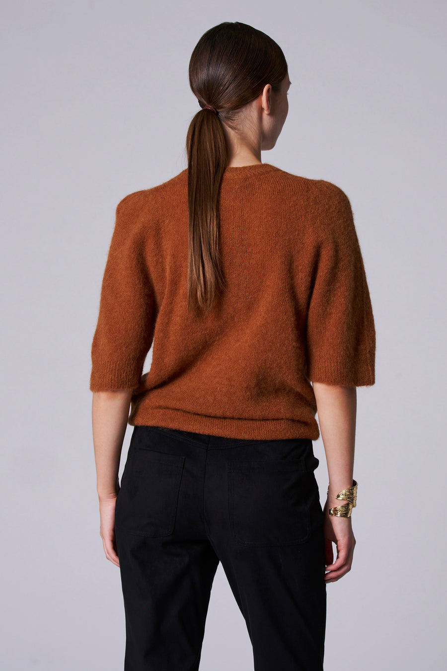 Pull à col rond - Brun - Astrid Black Label