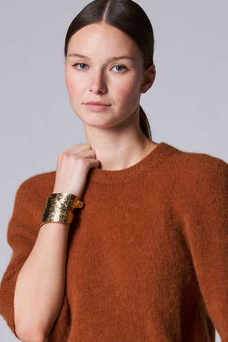 Pull à col rond - Brun - Astrid Black Label