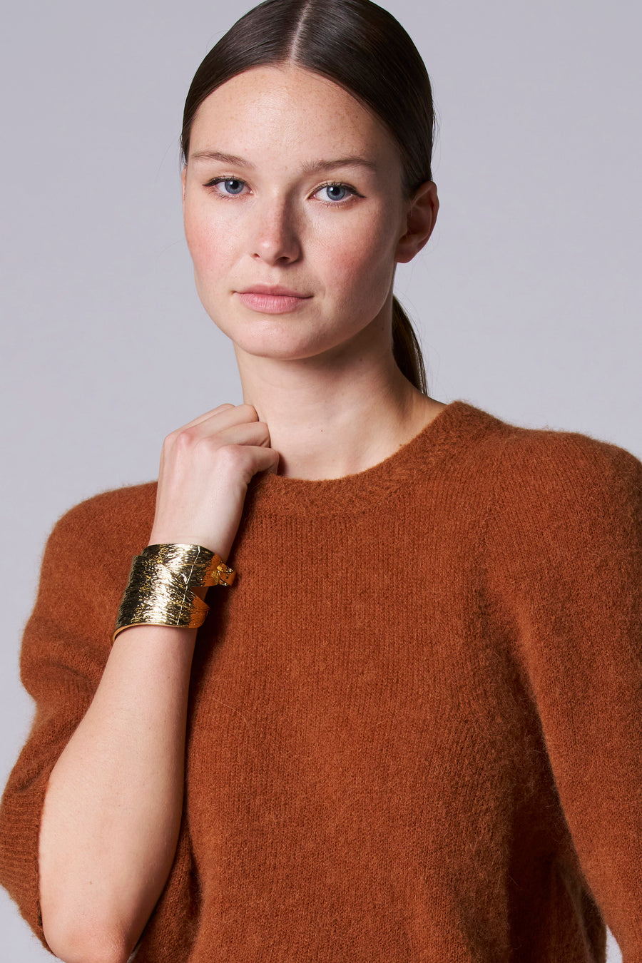 Pull à col rond - Brun - Astrid Black Label