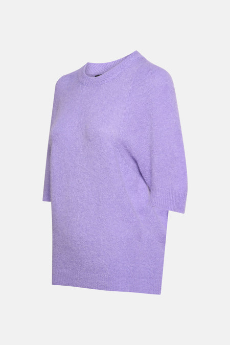 Pull à col rond - violet