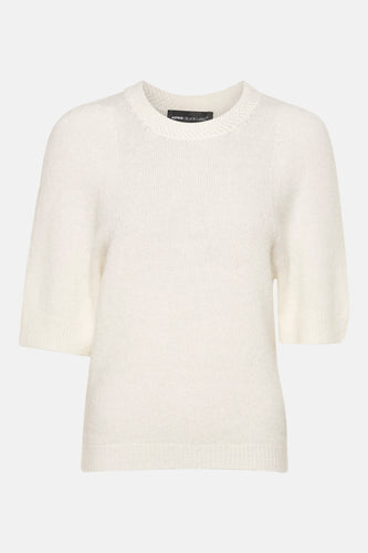 Pull à col rond - blanc - Astrid Black Label