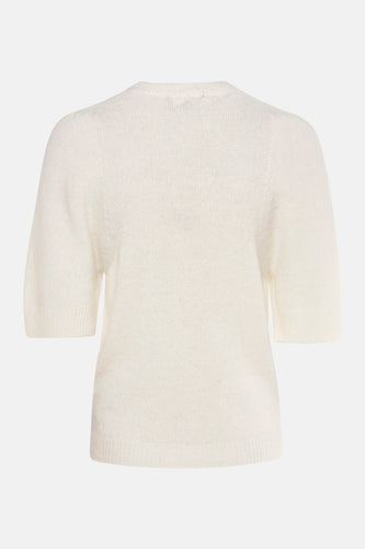 Pull à col rond - blanc - Astrid Black Label