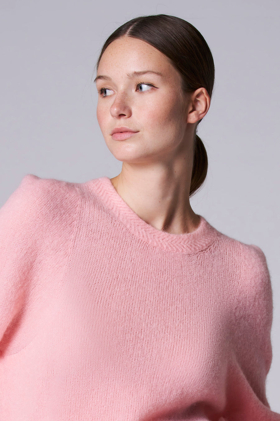 Pull à col rond - rose - Astrid Black Label