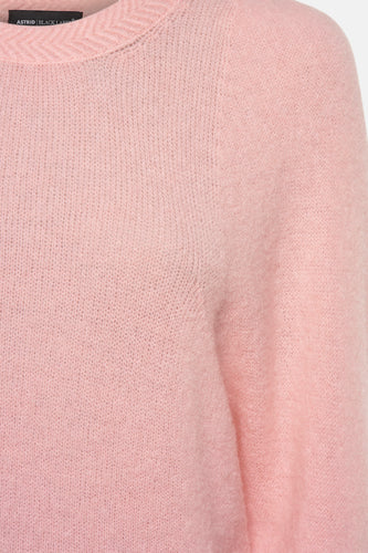 Pull à col rond - rose - Astrid Black Label