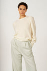 Pull à col rond - écru