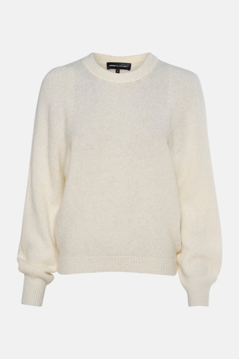 Pull à col rond - écru