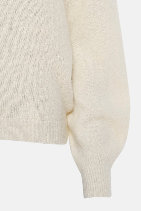 Pull à col rond - écru