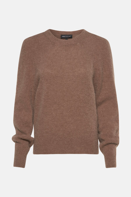 Pull à col rond - taupe