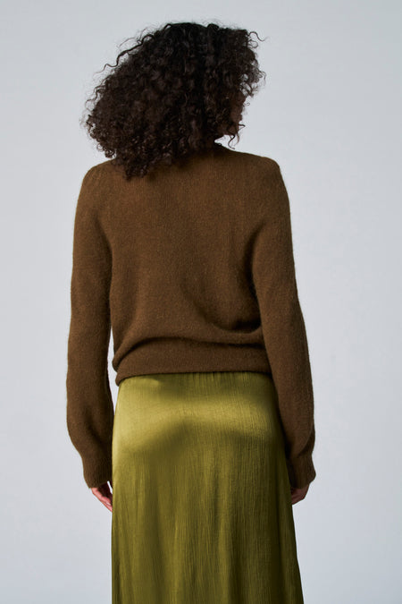 Pull à col roulé - Kaki