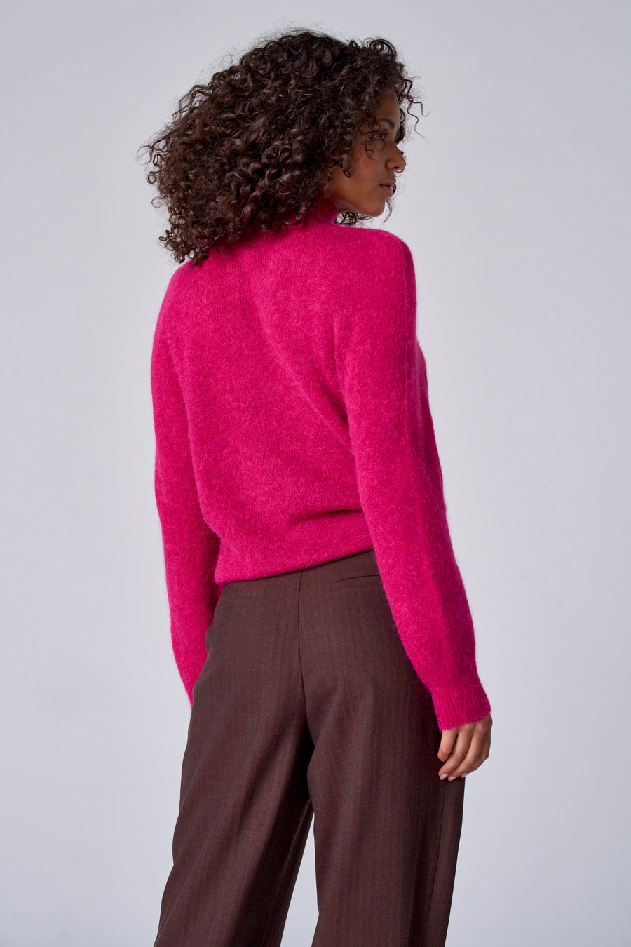 Pull à col roulé - rose - Astrid Black Label - 3