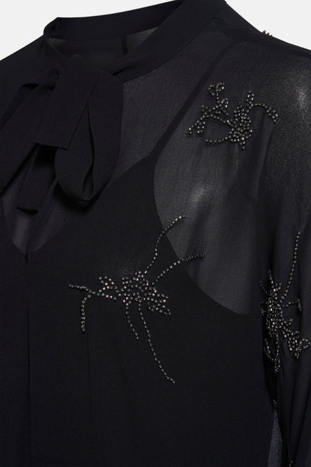 Robe à manches longues - noir