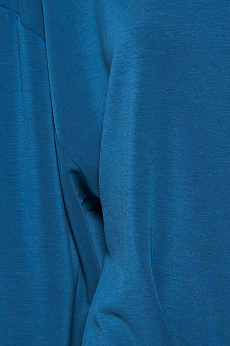 Pull à col en V - bleu